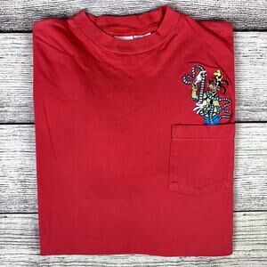Vintage 1990s Disney Cartoon "Goofy" Pocket T-shirt